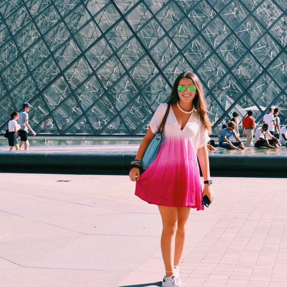 Ombre pink Free People mini dress!